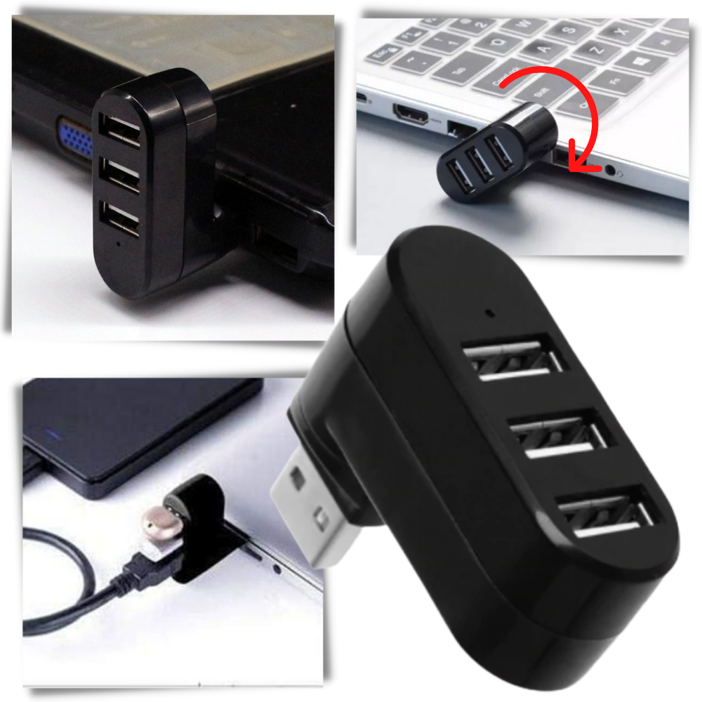 Multi-Port USB Rotierender Adapter