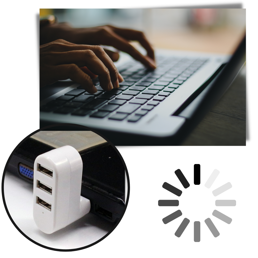 Multi-Port USB Rotierender Adapter