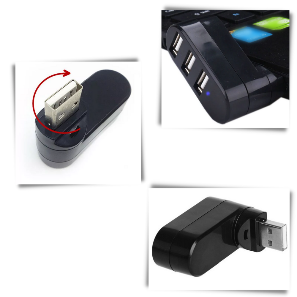 Multi-Port USB Rotierender Adapter