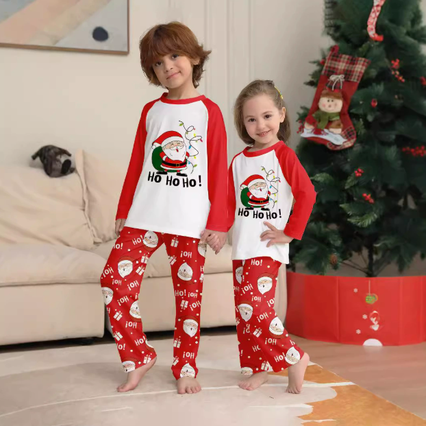 XmasJams | Familien Weihnachts-Pyjama Set für Eltern und Kinder Festkollektion