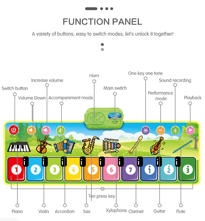 Interaktive Musikalische Tanzspielmatte für Kinder