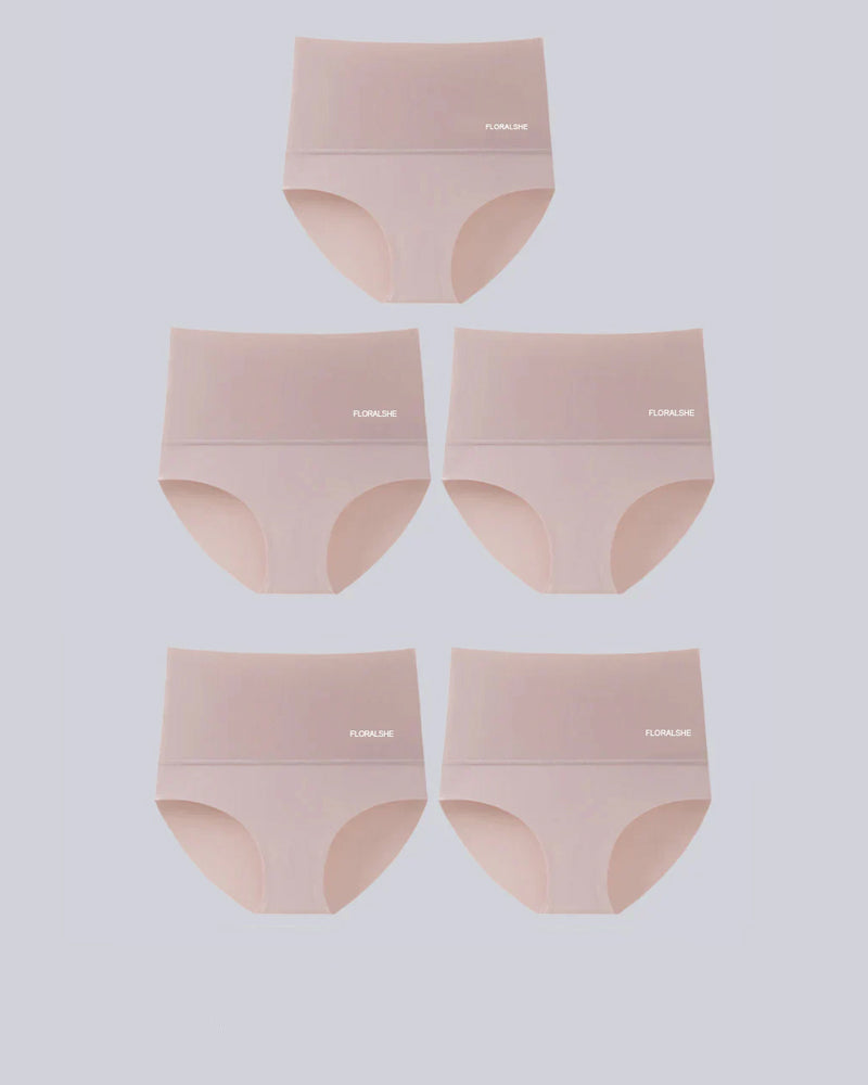 LuxeSilhouette 5er-Pack Hohe Taille Slips | Perfekte Bauchkontrolle für eine schlankere Figur