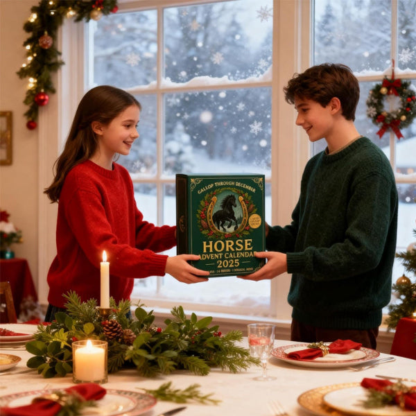 Magischer Pferde Adventskalender 2025 – 24 Handbemalte Figuren für Pferdefreunde
