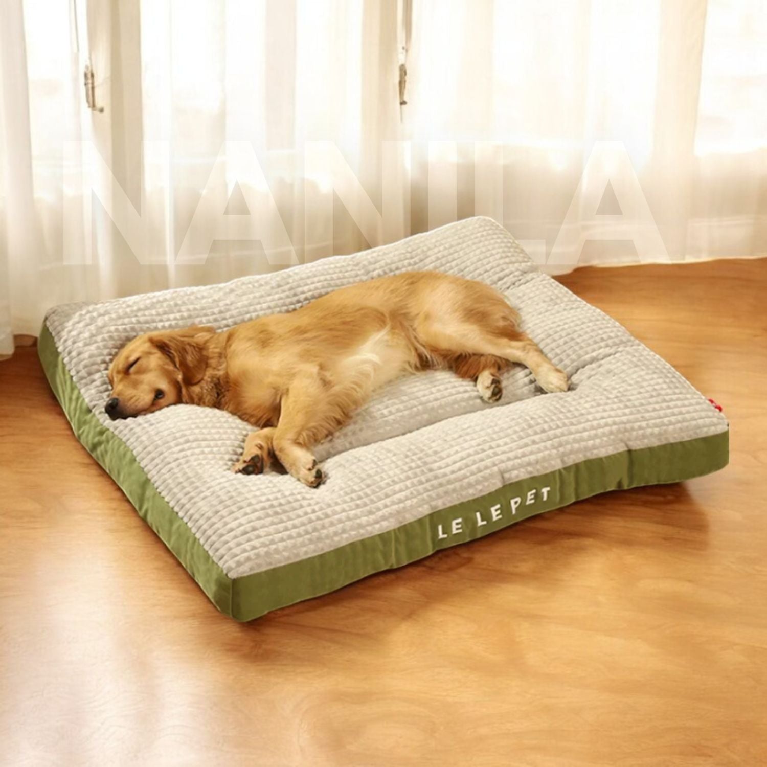 SnoozePaw Luxe Hundebett – Robuster Schaum, Abnehmbarer Bezug und Optimale Unterstützung