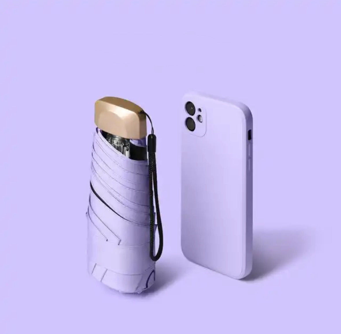 Kompakter Mini-Regenschirm – Tragbarer Regen- und Sonnenschutz für Unterwegs