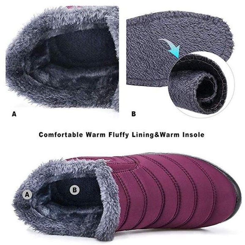 Luxura Elegante Damen Schneestiefel | Warme und bequeme Stiefel für kalte Wintertage