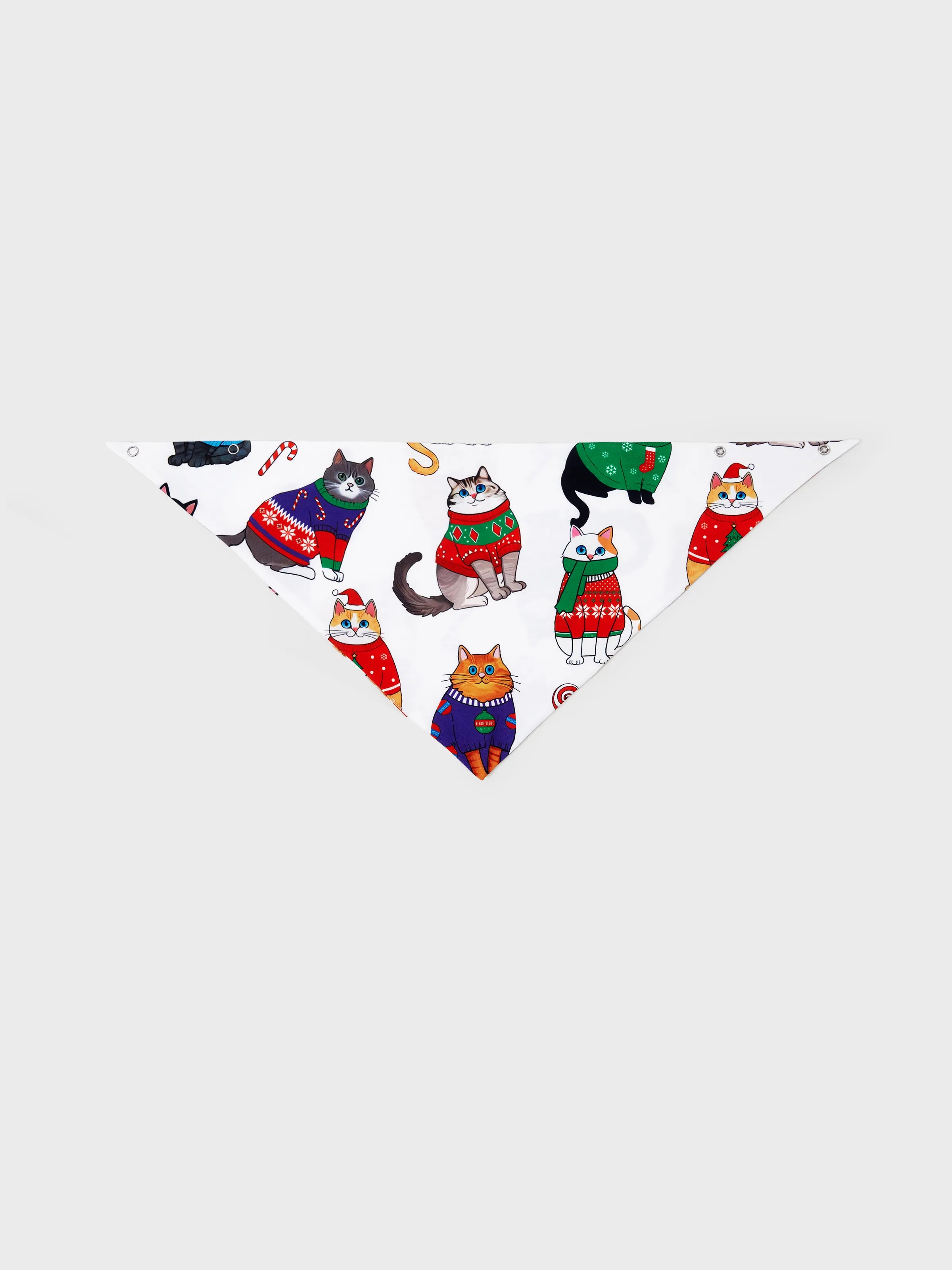 MeowJams | Weihnachts Familien Pyjama Set Katzenprint mit Passenden Socken Multicolor