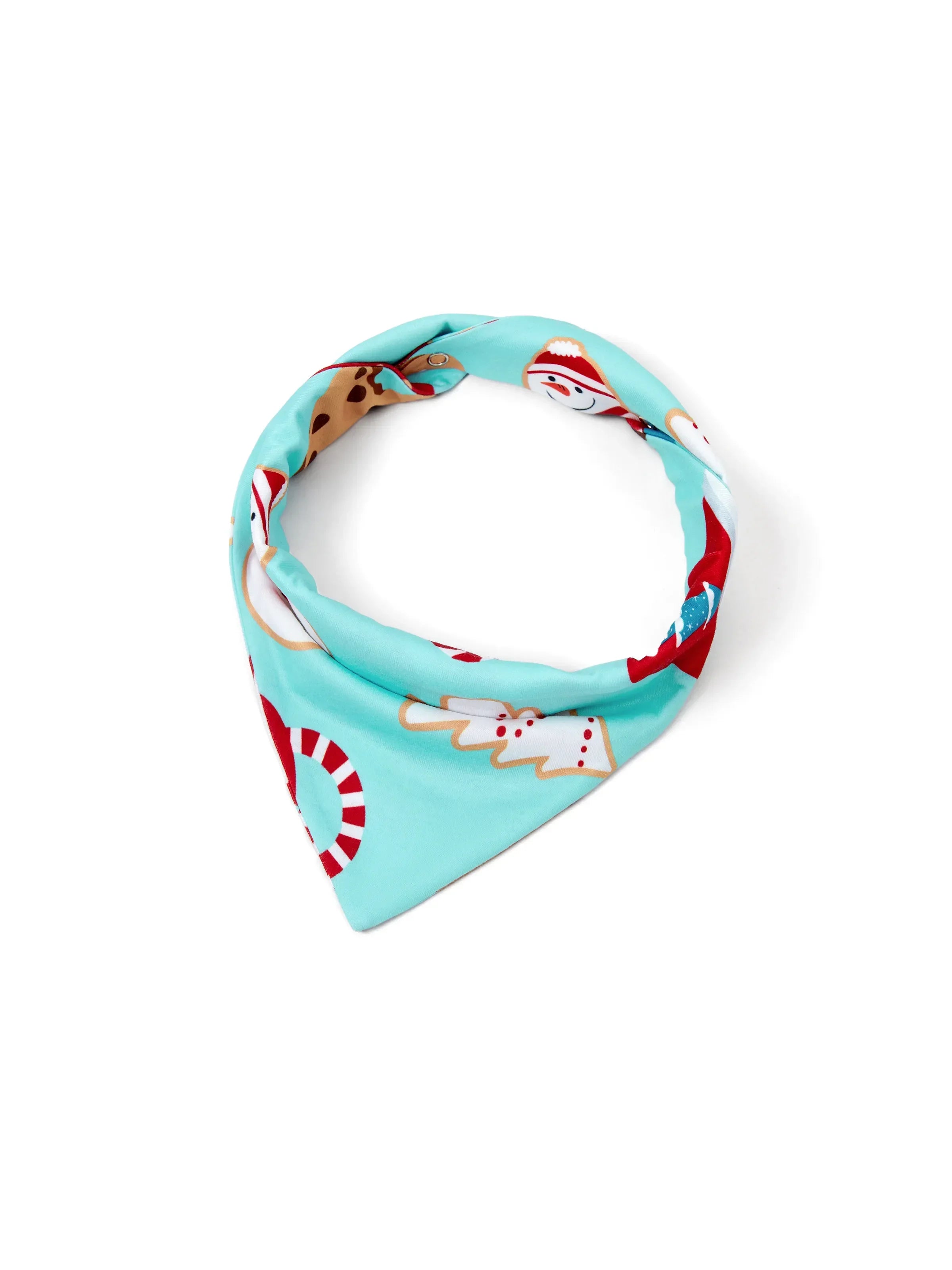 BlueGinger | Weihnachts Familien Pyjama Set Lebkuchenmuster Blau Rot mit Hellblauen Socken