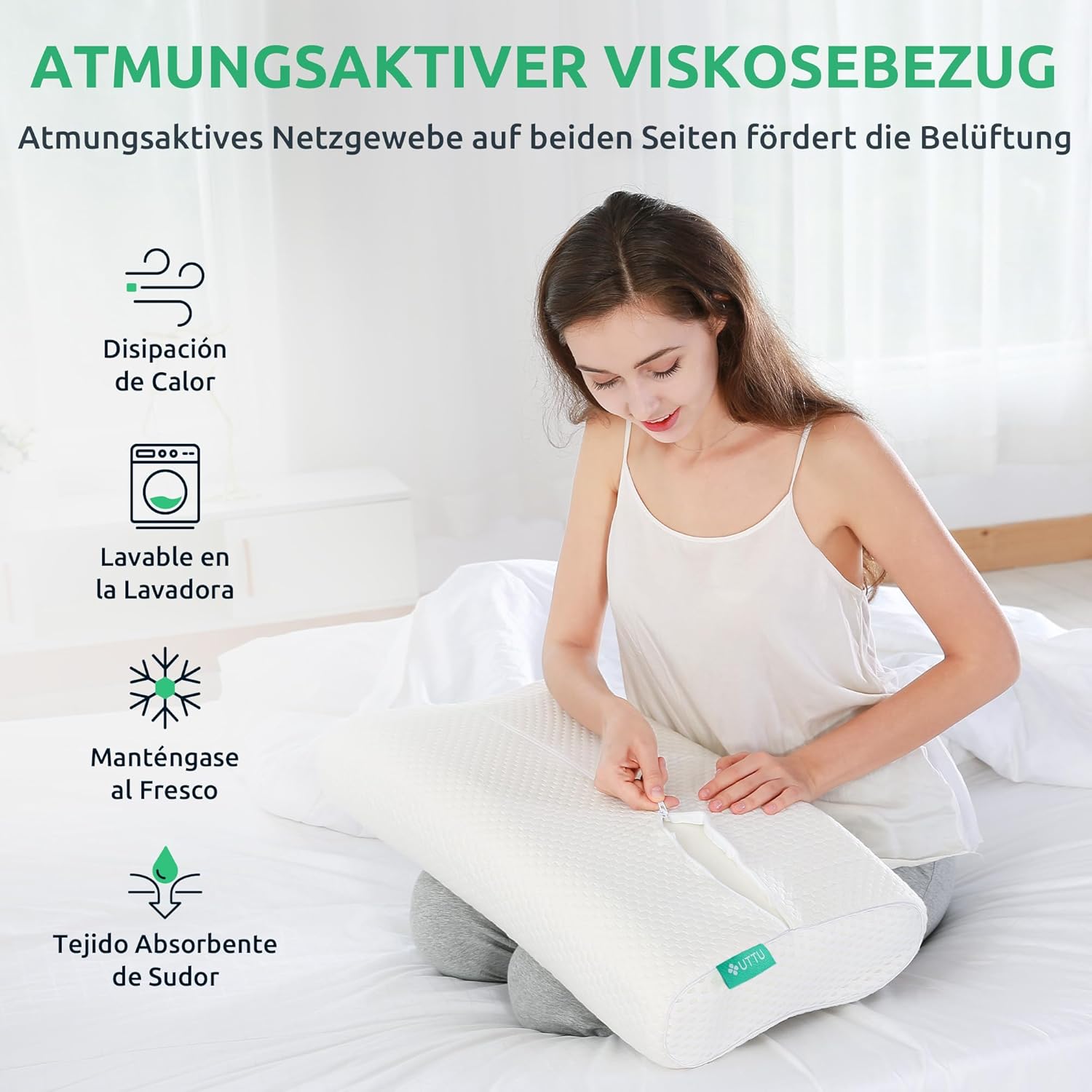 Orthopädisches Ergonomisches Nackenkissen für Komfortables Schlafen