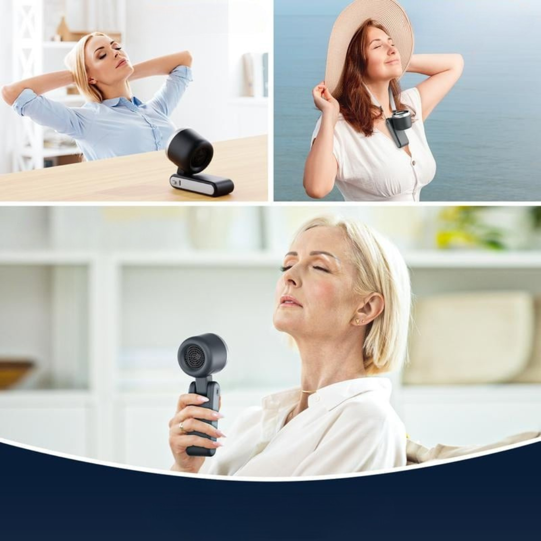 Aurelia Luxe Serene Tragbarer Ventilator | Eleganter Ventilator für ultimativen Komfort und Entspannung