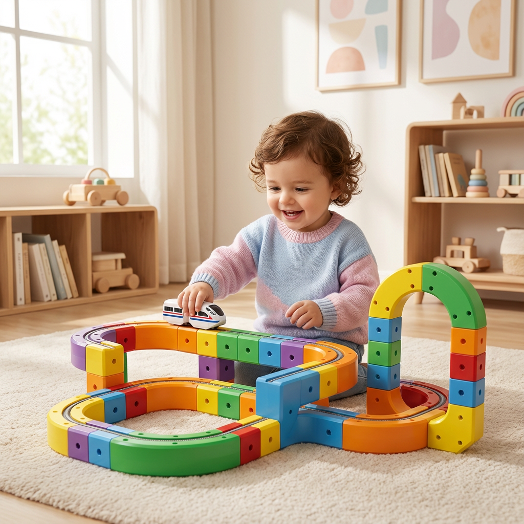 Magische Blokken Spoorbaan Spielzeug für Kinder