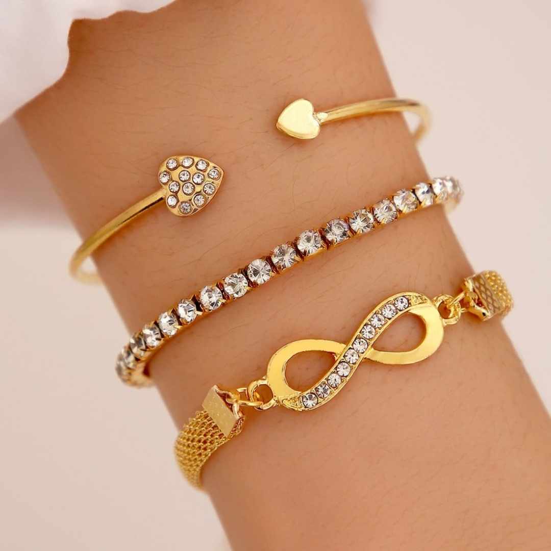 ZeitloseLiebe | 3-Teiliges Armbandset