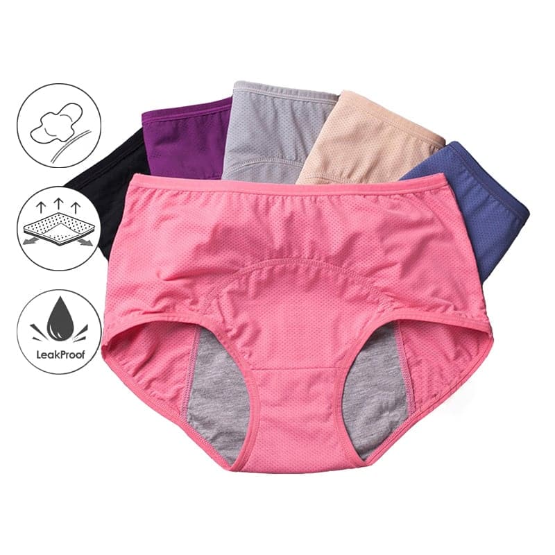LuxeFit Hohe Taille Leakproof Unterwäsche | Verbesserter Komfort und Stil mit einem Kaufe 5, erhalte 5 gratis Angebot!