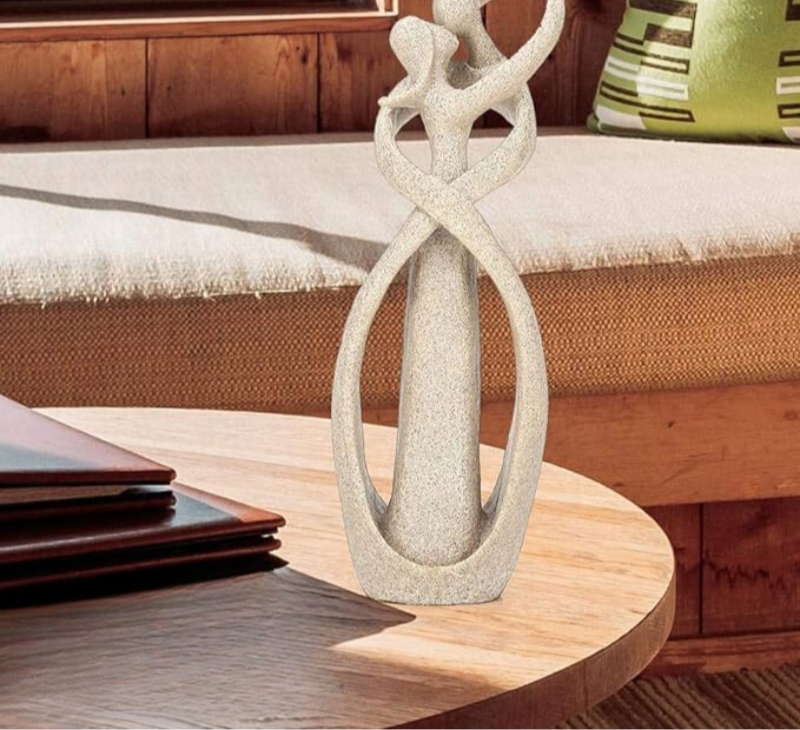 Ewige Umarmung | Abstrakte Skulptur | Zeitlose Liebe | Einzigartiges Geschenk