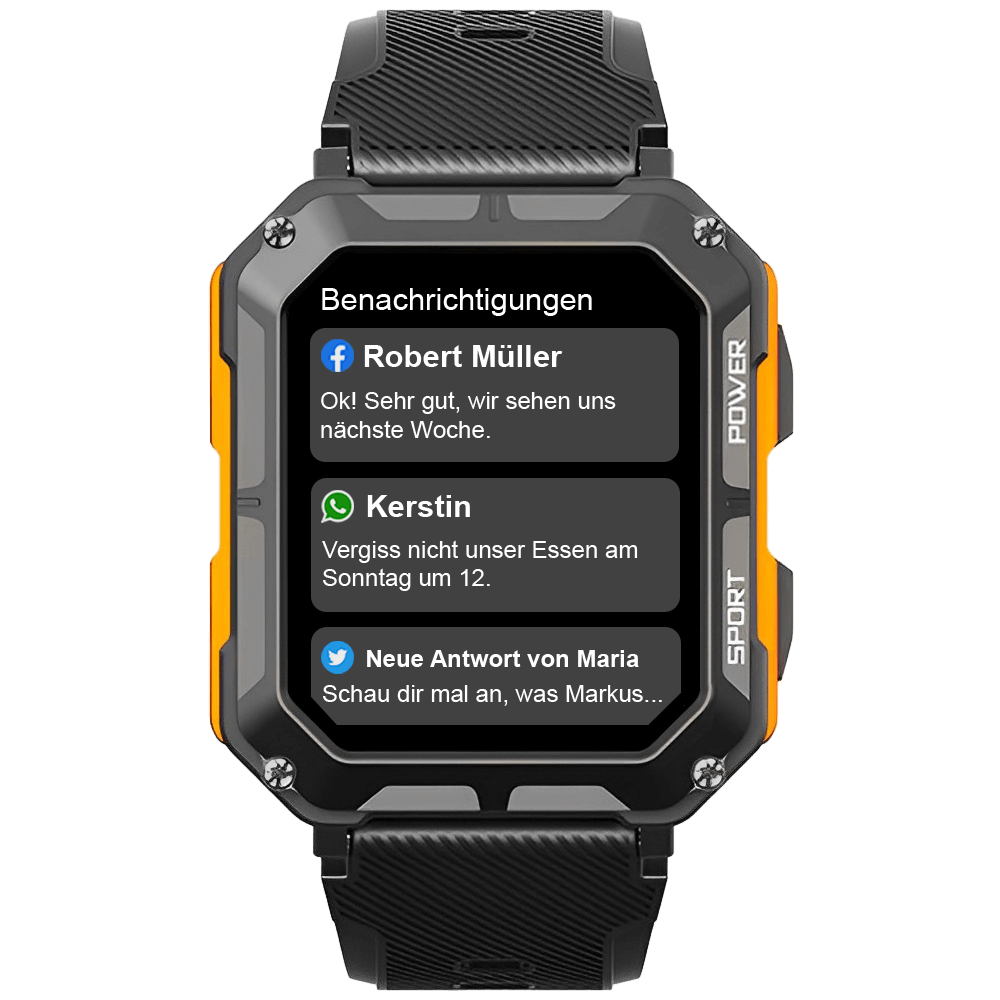 TacticalEdge Herren Uhr | Robuste wasserdichte militärische Arbeitsuhr