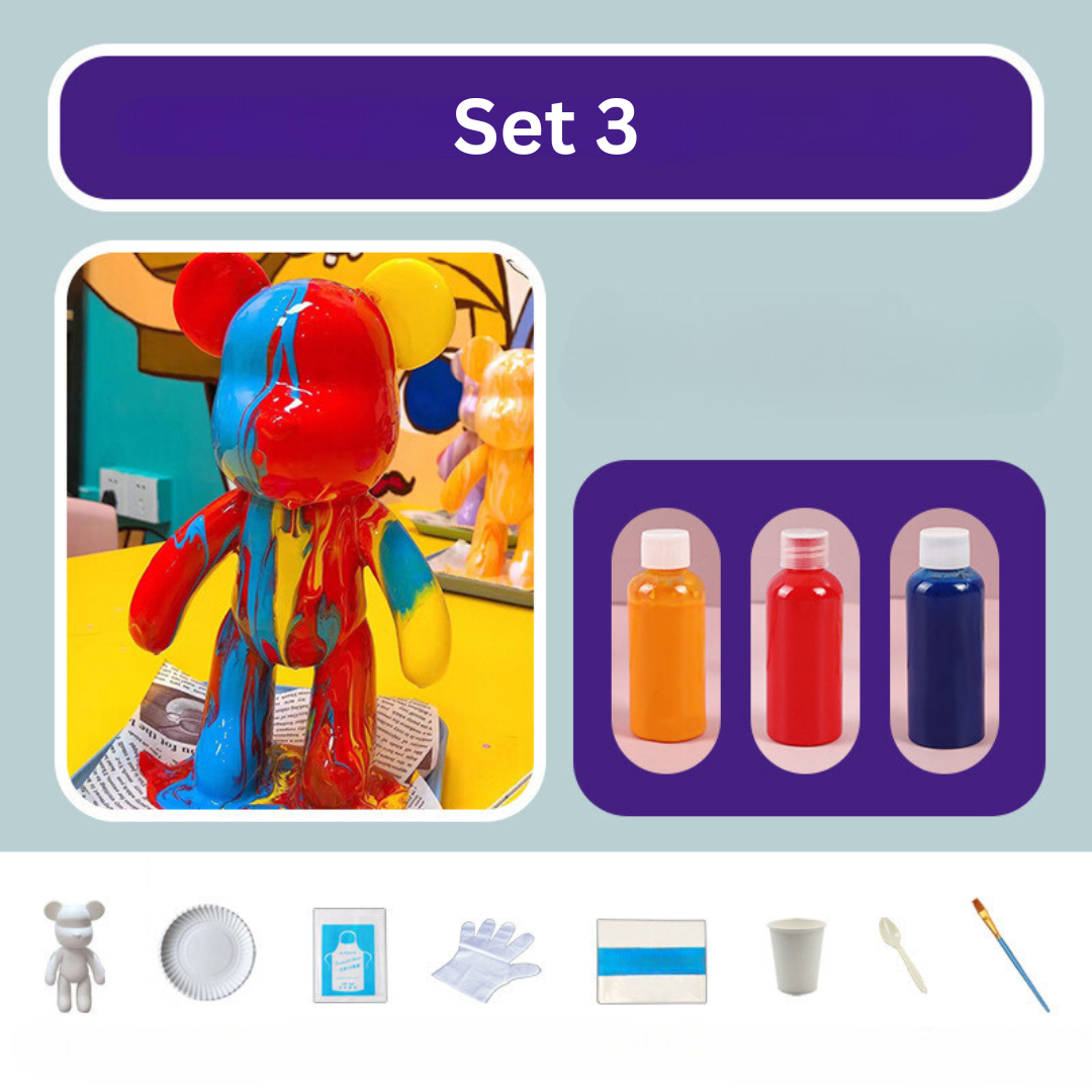 Bunter Bärenplüsch