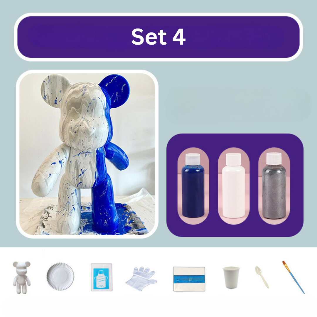 Bunter Bärenplüsch