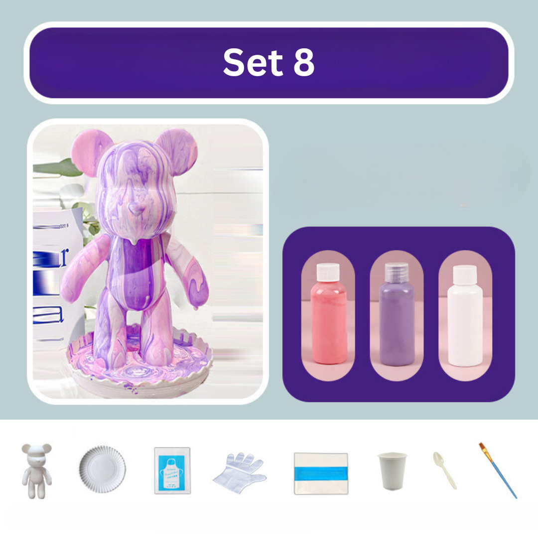 Bunter Bärenplüsch