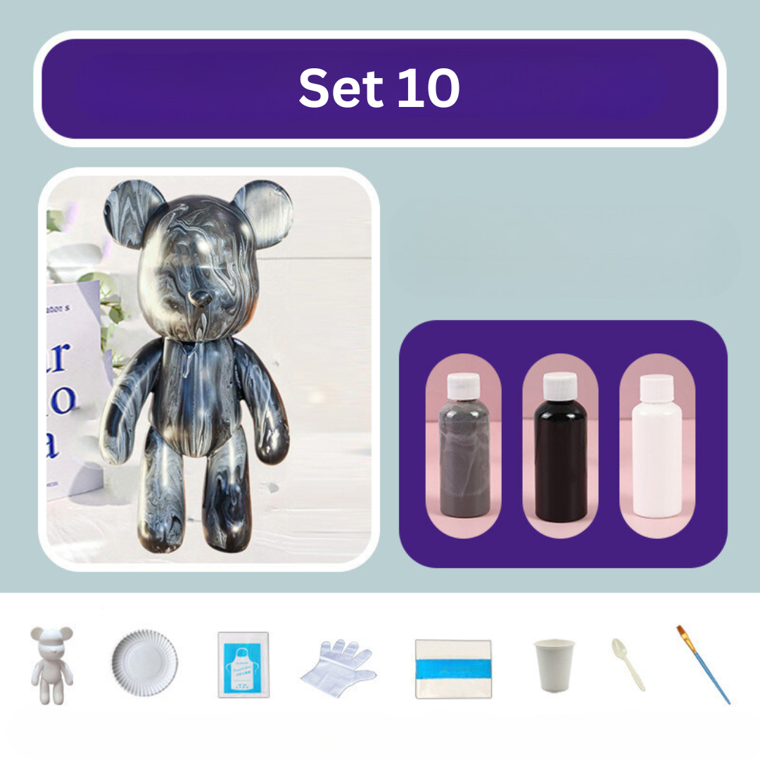 Bunter Bärenplüsch