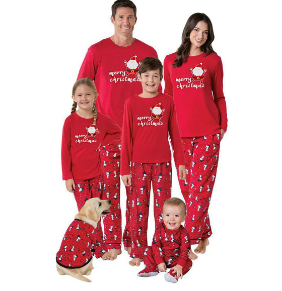 XmasJams | Familien Weihnachts-Pyjama Set für Eltern und Kinder Festkollektion