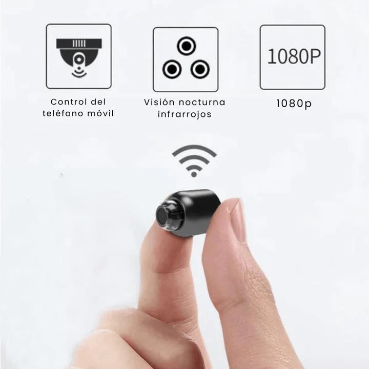 LuxeVision Mini Spionagekamera | Diskret und tragbar, ideal für Überwachung und versteckte Aufnahmen