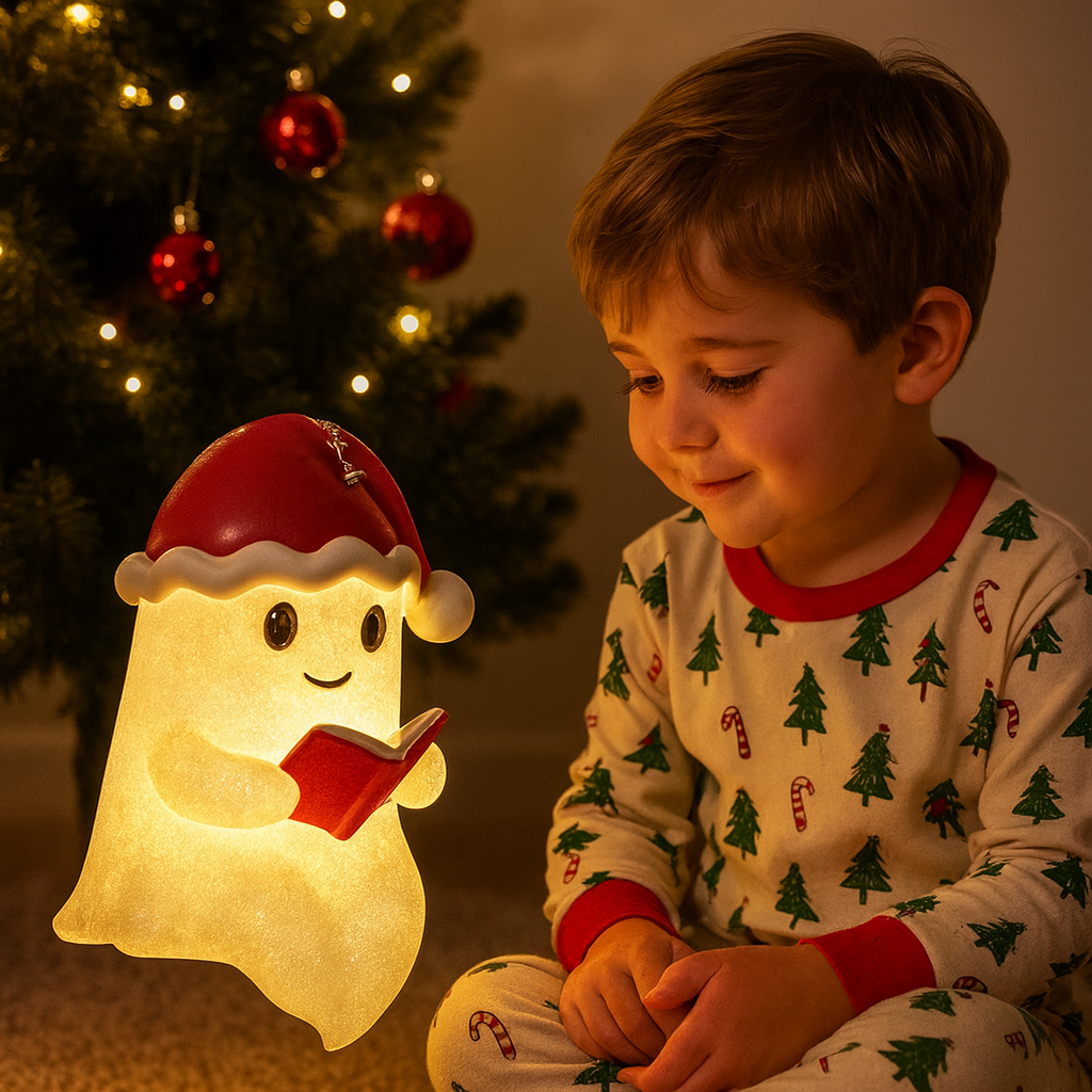 GhostGlow | Weihnachtsgeist Warmlicht Dekoration für Festliche Dekoration