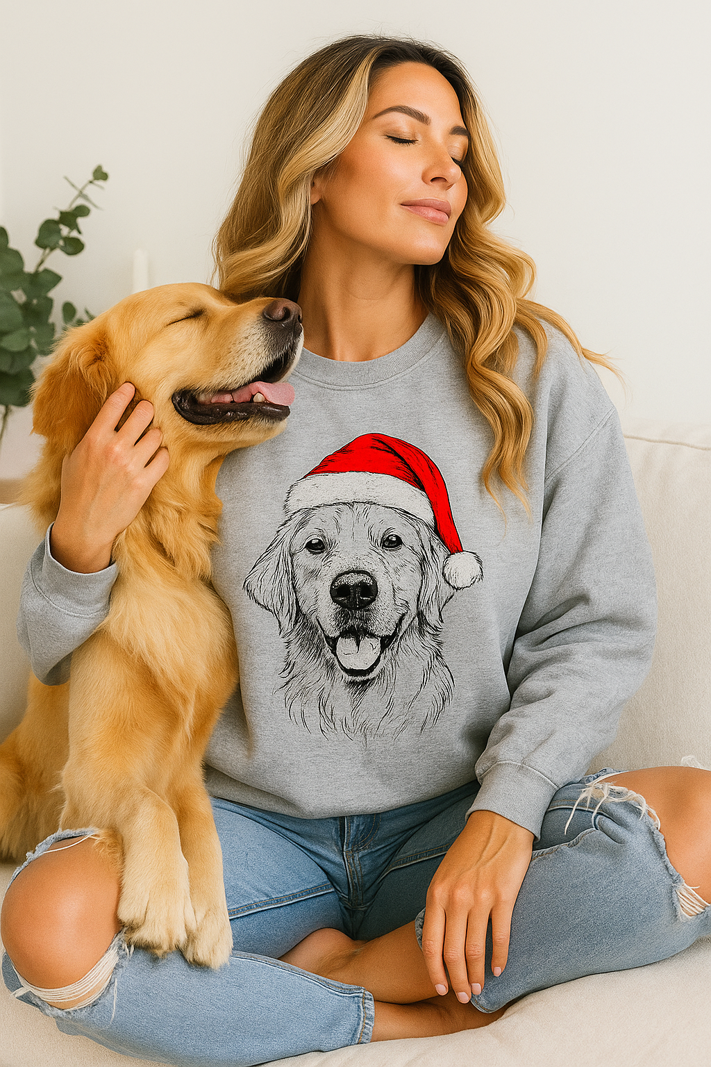 Santa Paws - Weihnachts-Hundepullover