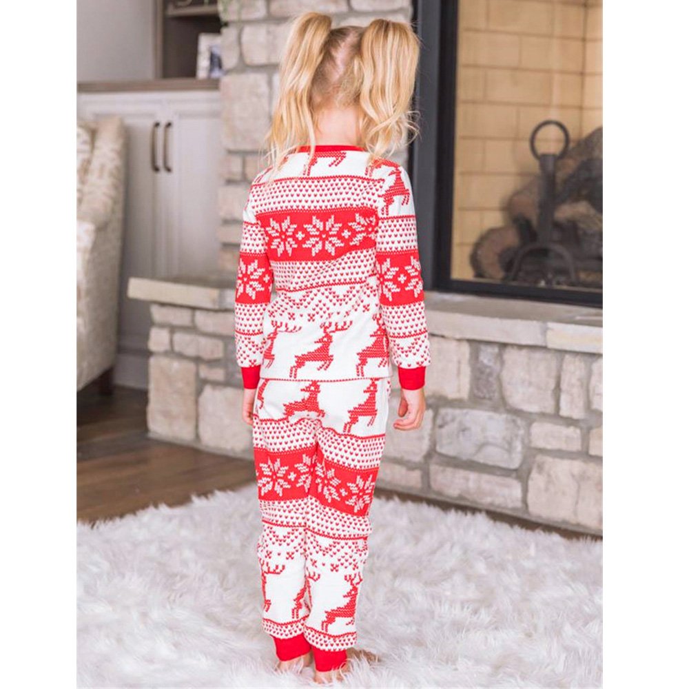 Rentier Schneeflocke Matching Familie Weihnachten Pyjamas | Erwachsene, Kinder & Hund Pyjamas