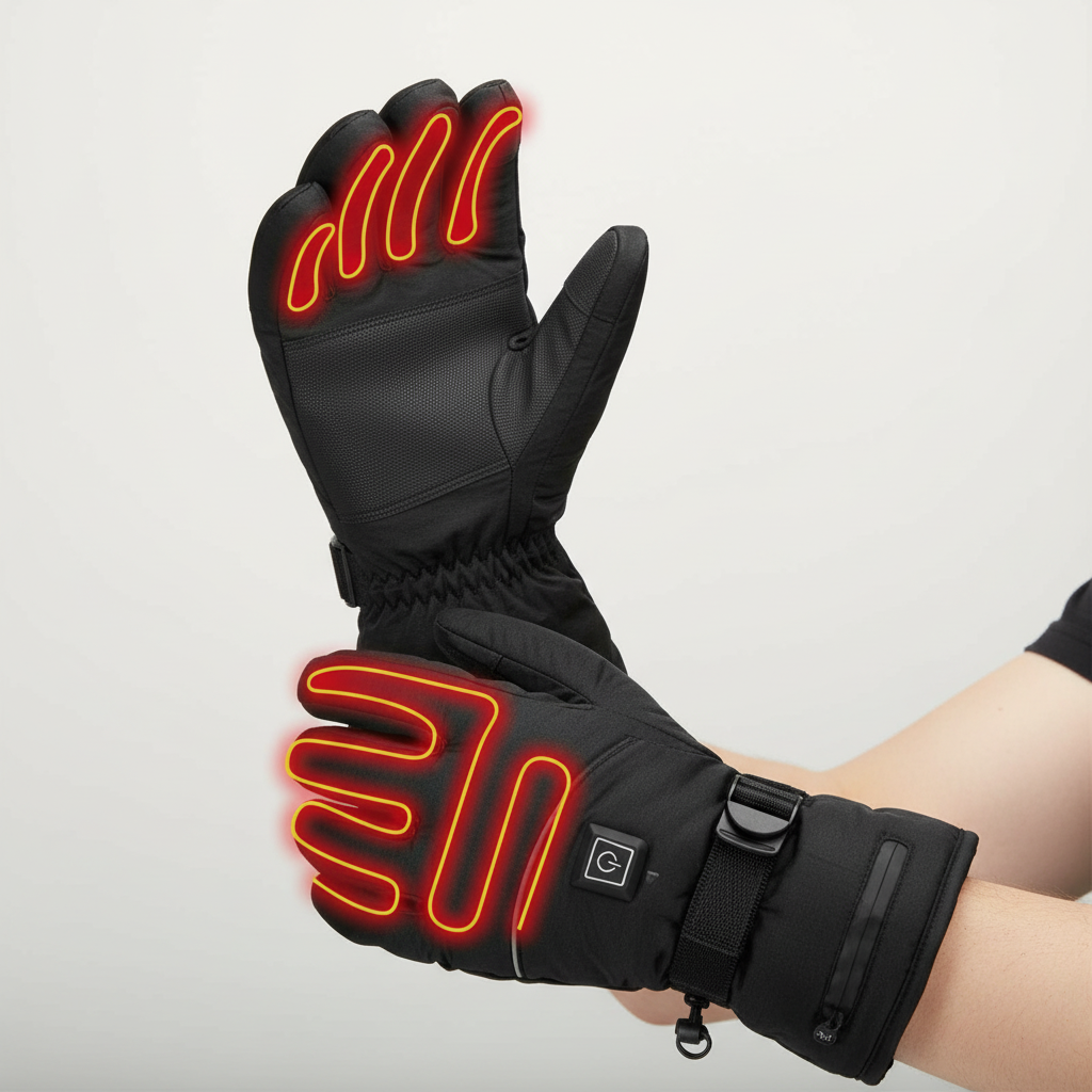 ThermoGrip Heizbare Handschuhe – Wasserdichte Unisex-Handschuhe mit 3 Heizstufen und Touchscreen-Funktion