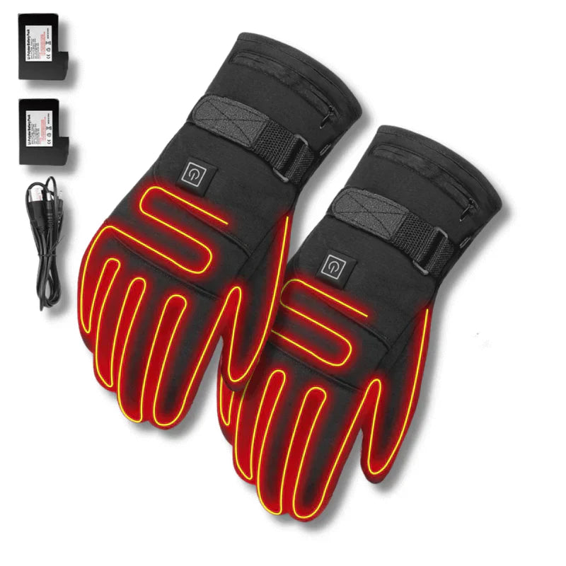 ThermoGrip Heizbare Handschuhe – Wasserdichte Unisex-Handschuhe mit 3 Heizstufen und Touchscreen-Funktion