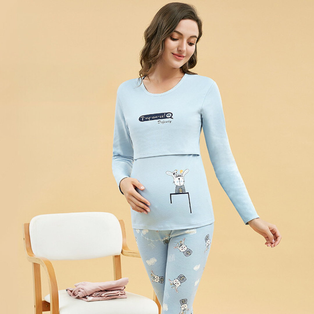 Schwangerschafts-Pyjama Komfortabel für Frauen