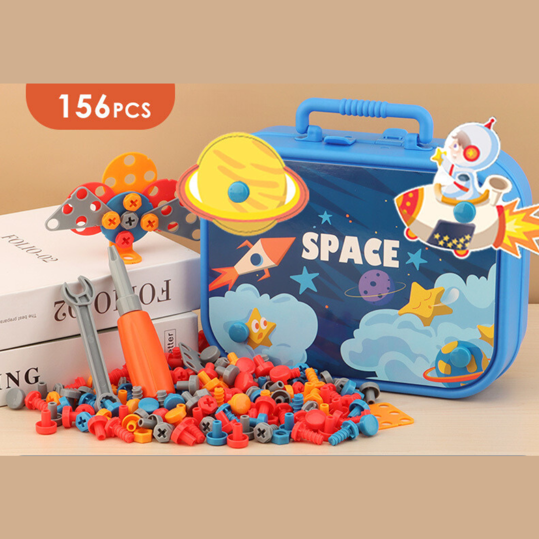 Montessori 3D-Werkzeugkoffer für Kinder