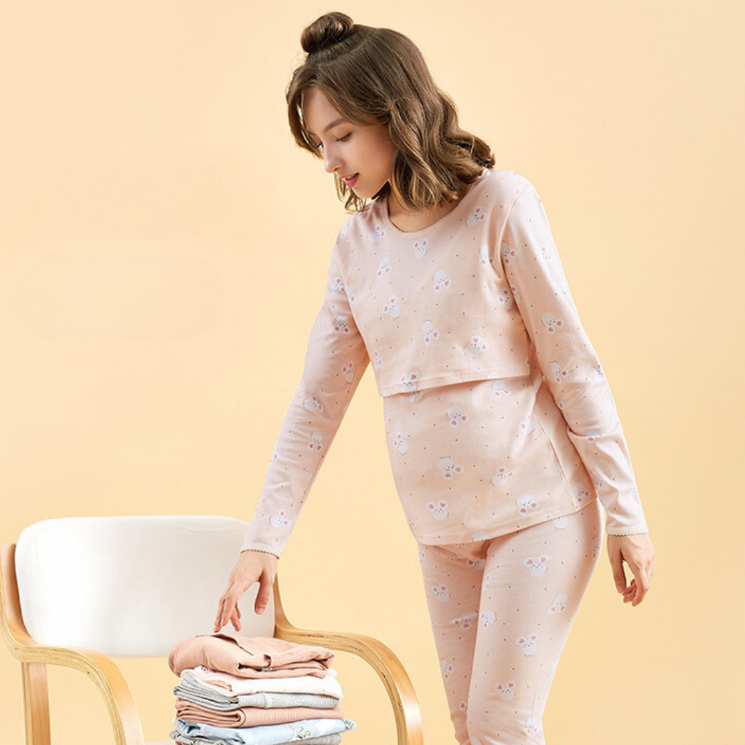 Schwangerschafts-Pyjama Komfortabel für Frauen