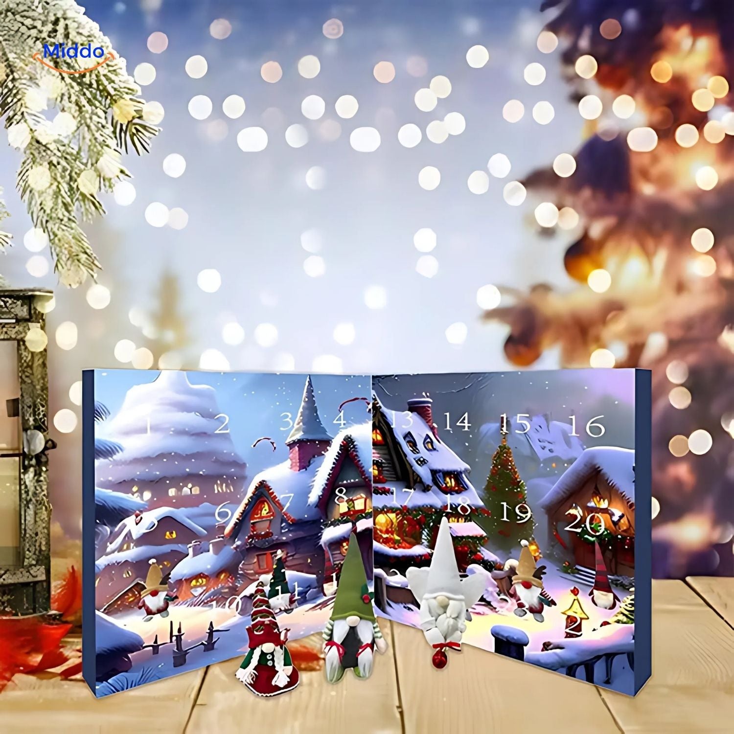 GnomeGlow Adventskalender | Festliche Dekoration für Halloween und Weihnachten