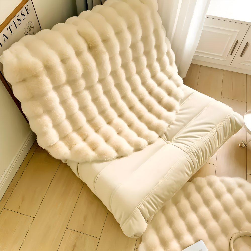 Runde Samtweiche Antirutsch Fußmatte – Gemütliche Fleece Wohndekoration