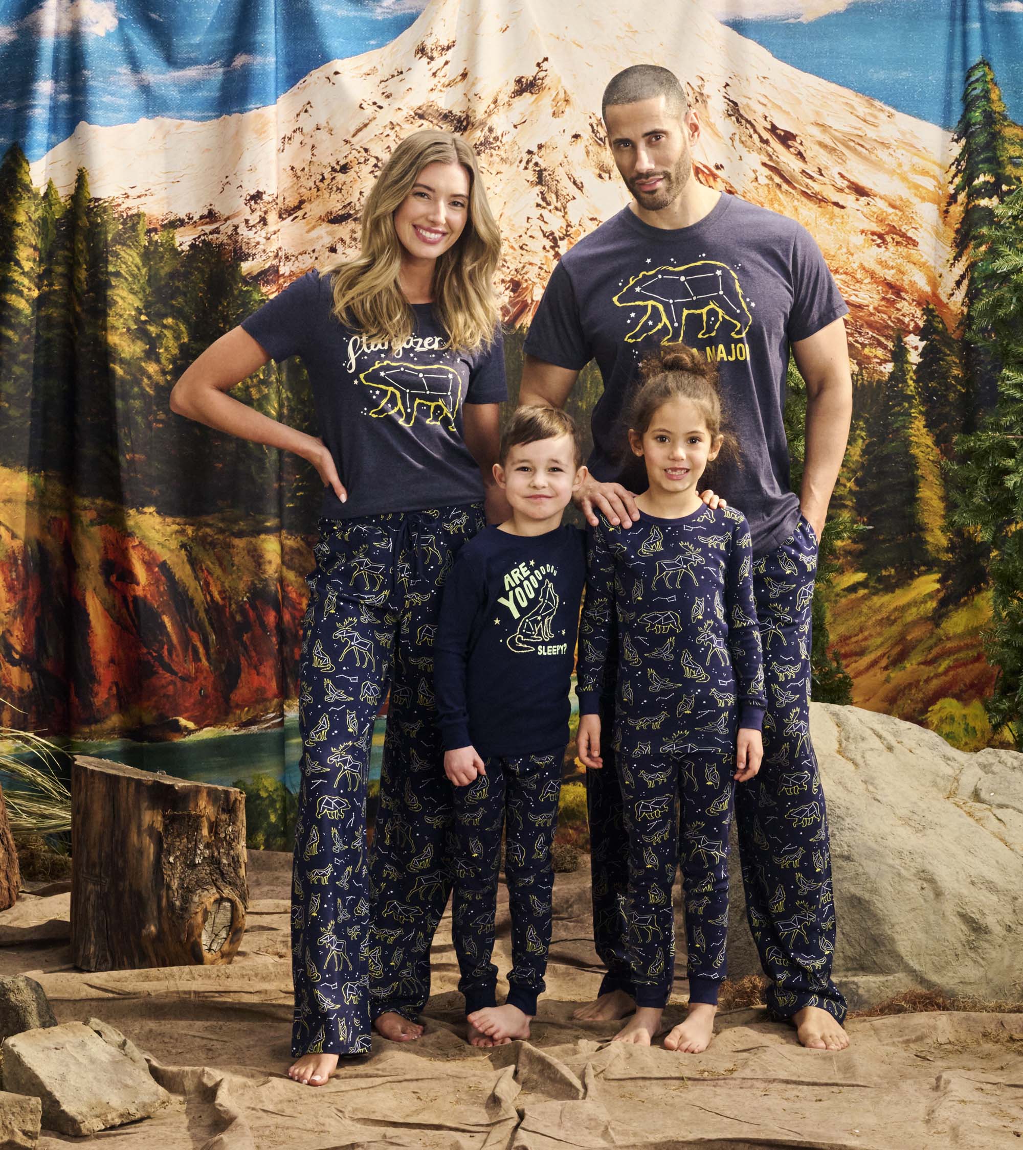 BearDreams | Familienmatching Waldtiere Pyjama Set