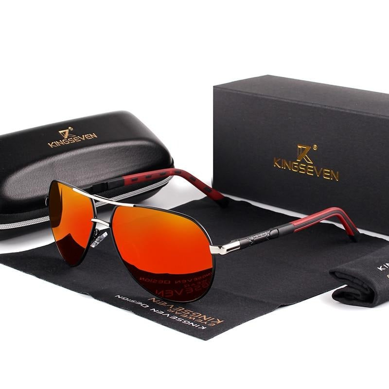 Männer Vintage Aluminium Polarisierende Sonnenbrille