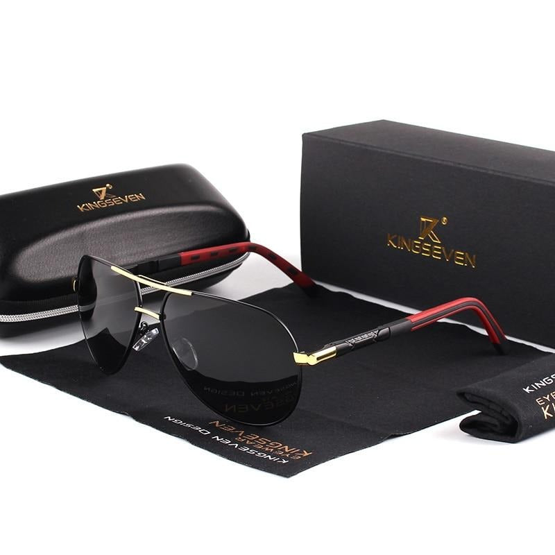 Männer Vintage Aluminium Polarisierende Sonnenbrille