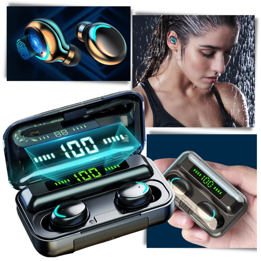 Bluetooth-Ohrhörer mit Ladebox