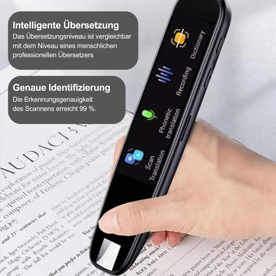 LingoScan Sprachübersetzer-Stift | Direkte, präzise & offline Übersetzung