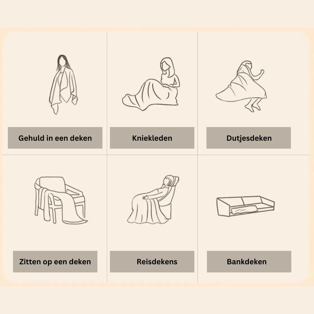 CozyHeat Tragbare Heizdecke | Sofortige Wärme überall