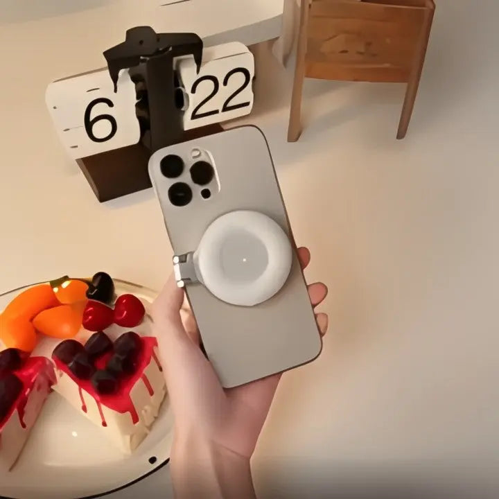 LumiClip Tragbare Selfie-Ringlicht mit Clip – Magnetisch und Wiederaufladbar