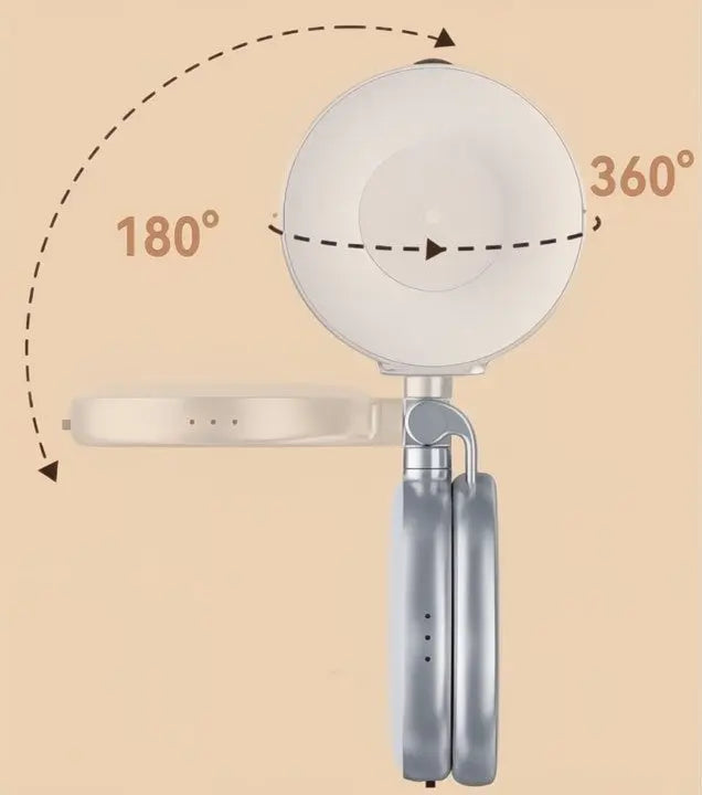 LumiClip Tragbare Selfie-Ringlicht mit Clip – Magnetisch und Wiederaufladbar