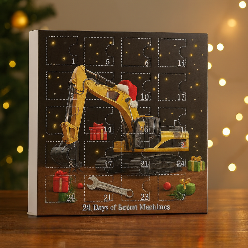 ConstructJoy | Kinder Adventskalender Baustellenfahrzeuge Ornamente
