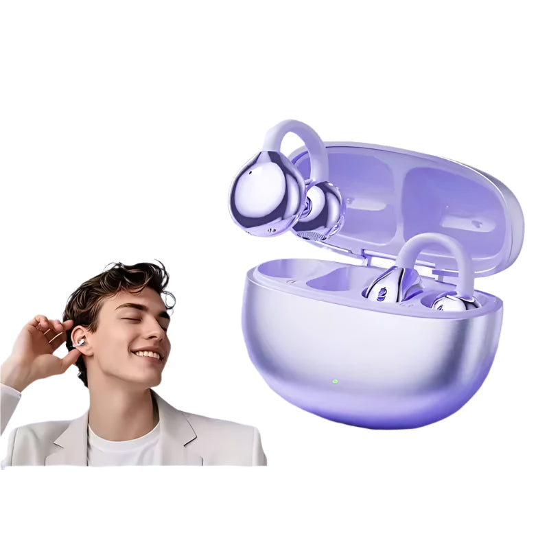 LuxoSound Bluetooth-Kopfhörer mit Ohrclip | Kabelloser Komfort und hervorragende Klangqualität für unterwegs