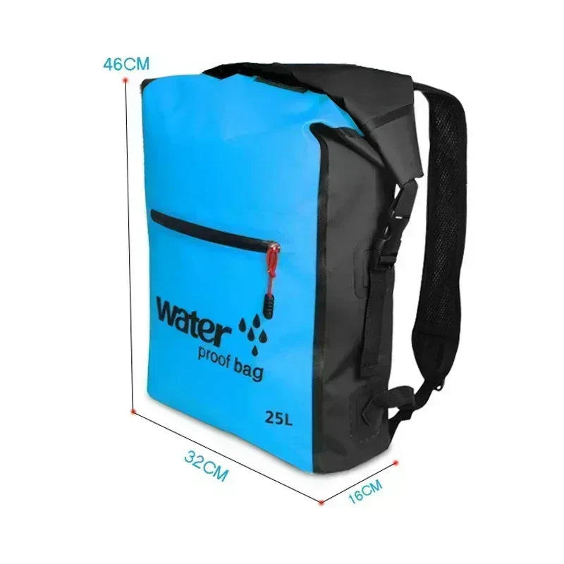 AquaGuard Rucksack 25L | Wasserdichte und atmungsaktive Rucksack für Kajak, Trekking und Outdoor-Abenteuer