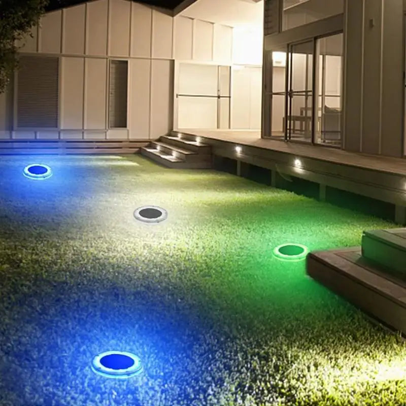 AquaLuxe Solar-Poollicht | Schwimmend, wasserdicht und stimmungsvolles blaues LED-Licht