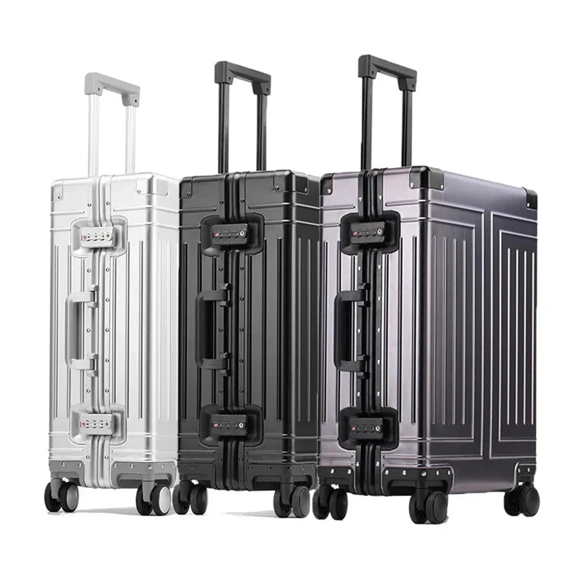 Luxura Aluminium Hartschalenkoffer | Eleganter und robuster Reisekoffer für stilvolle Abenteuer