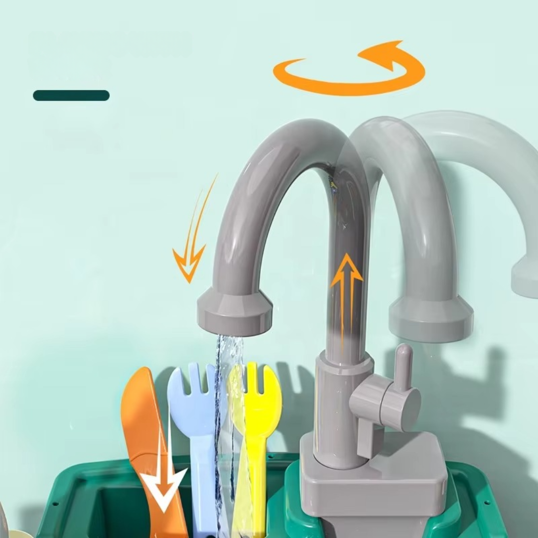 WasserWunder Spielküche mit Magischem Wasserhahn für Kinder