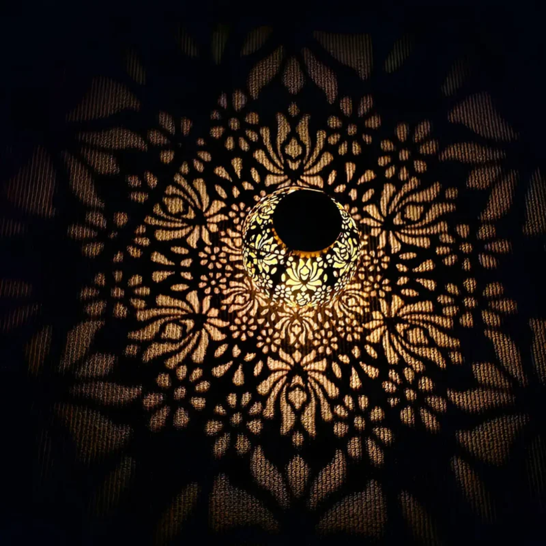 Wetterfeste LED Solar Garten Hängeleuchte